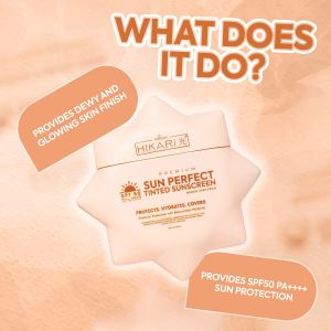 HIKARI SKIN ULTRAFRESH SUNSCREEN SPF50 PA++++ & HIKARI SUN PERFECT TINTED SUNSCREEN SPF50 PA++++ - UVA & UVB PROTECTION NO WHITE CAST