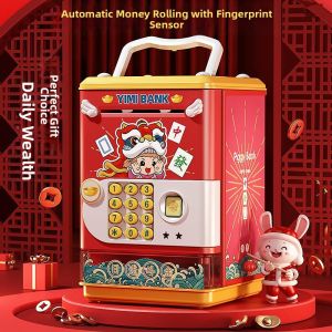Trendy One-way Money Saving Piggy Bank with Password Lock