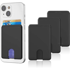Mobile Phone Bags Bank Credit Card Holders Wallet Male Slim Case Easy Push 3M Adhesive Soft Silicone Phone Wallet for Men Women