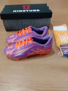 KIDZTUBS Paket Komplit Sepatu Bola Anak & Tas Skin Deker