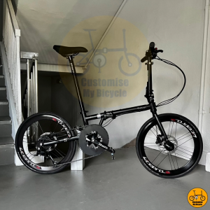 ♣️♠️ Fnhon Gust 22” • 9 Gears Shimano Sora Litepro • Foldable Folding Foldie Bike Bicycle • 20” inches 451 • Full Matte Black New Colour • Crius Velocity Master Blast Tornado • Customise My Bicycle •
