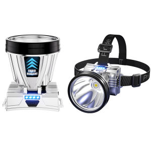 【HOSPORT】Super Bright Headlight Long-Range LED Rechargeable Headlamp with 3 Modes for Outdoor Camping Running Cycling