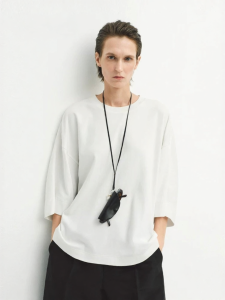 edition | Scarf Ribbon Sea Island Cotton Summer T Shirt