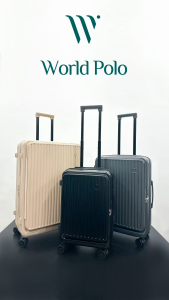 (SG READY STOCK) World Polo Front Open Luggage | Expandable Hardcase With TSA Lock 20 24 28 inch