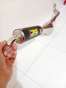 KNALPOT YAMAHA FIZ R FORCE ONEALFA MODEL SAMPING FULL CROOM SLINCER KARBON