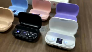 Earphone Bluetooth X57 TWS Wireless Sleep Headset HIFI Stereo Led Display Olahraga Mini Earbuds