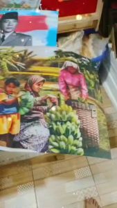 Hiasan Dinding Lukisan Bunga 3D Dimensi Aesthetic Cantik  Mewah Import Uk 40x60 Dan 60x80 Cm Kado Ulang Tahun Hampers Pajangan Dekorasi