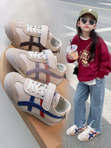 Leather Boys Sports Shoes Anti-Slip Soft Bottom Comfortable Childrens Casual Board Shoes Fall New Style Baby Girls Shoes