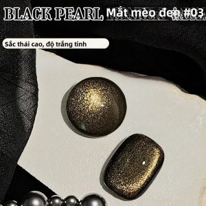 1 Chiếc TC 2025 Ngọc Trai Đen Mắt Mèo Gel Sơn Móng Tay 10Ml Thời Trang Thu Đông Đa Năng Làm Trắng Lấp Lánh Móng Tay Nghệ Thuật Tiếp Liệu