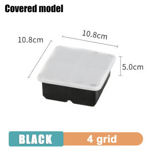 4/6/8/15 Grids Silica Gel Ice Cube Mold Large Square Ice Cube Ice Cube Mold DIY Ice Maker Cube Tray Ice Cube Tray