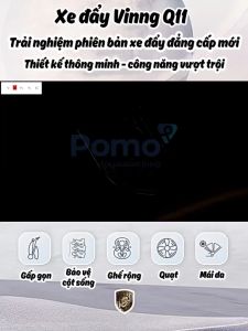 Xe đẩy du lịch gấp gọn đảo chiều Vinng Q11 BẢN CẢI TIẾN cho bé