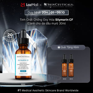 Tinh chất chuyên biệt Skinceuticals Silymarin CF giúp bảo vệ da trước tác nhân oxy hóa kiểm soát dầu và giúp cải thiện các khuyết điểm da 30ml