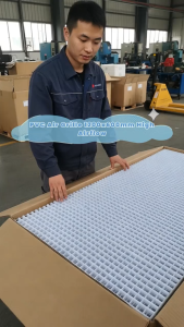 PVC Egg Crate Air Grille (White) - Durable High Airflow Design for HVAC Systems - 1200mm x 600mm x 12mm