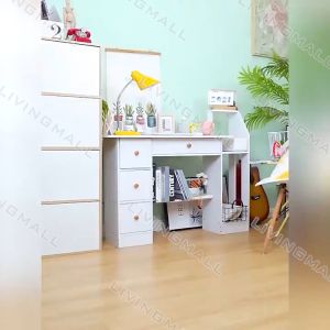 Computer Table Study Desk Home Table Bookcase Desk Integrated Table Rental Desk Simple Modern Desk Student Study Writing Table With Bookshelf