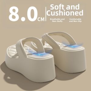 BUYANGSI | Small Size Thick Sole Height Increasing Slip-resistant Beach Flip Flops