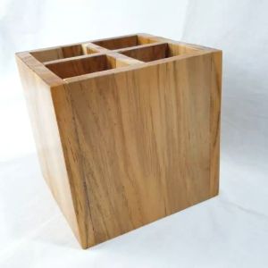 Tempat Sendok Garpu Kayu LusioSB Sekat 4