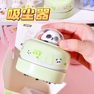 🇲🇾 Ready Stock Mini Desktop Vacuum Cleaner Cute Battery Dust Remover Eraser Cleaning Student Penyedut Habuk Meja 可爱桌面吸尘器