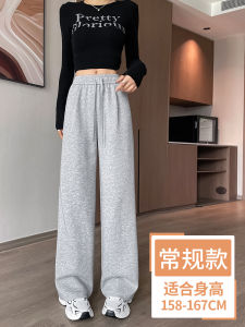 Slim Wide Leg Pants High Waist Straight Cut Loose Drape Casual Sporty Trousers for Women Spring Autumn New Arrival