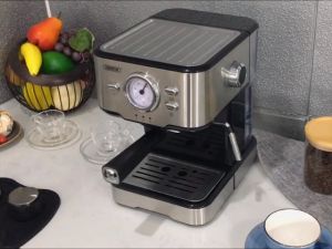 HiBREW Coffee Machine Cafetera 20 Bar Espresso inox Semi Automatic Expresso Cappuccino Hot Water Steam Temperature Display H5