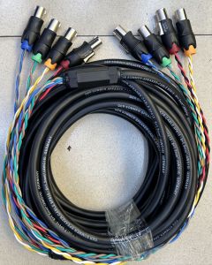 Dây loa 8×1.58×2.5 gắn full jack và khóa dây chống nước.(giá 1 sợi)