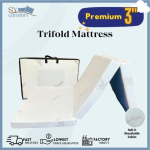 [Premium Quality] 3" Trifold Single Mattress/tilam lipat - Washable