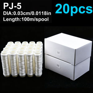 20pcs/box High Tensile Polyester Bait Elastic PJ-1/2/3/4/5/7 Thread Spool Sea Fishing bait elastic fishing line Bait