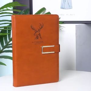A5#Deer Notebook thickened soft leather notebook simplicity school supplies writing notebok