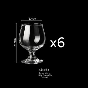 Phong Cách Châu Âu Thủy Tinh Whisky Bộ Cốc Kích Thước Nhỏ Màu Nguyên Chất Ly Rượu Sử Dụng Tại Nhà Chân Cao Ly Rượu Vang Đỏ