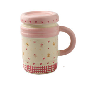 SHELI | Stylish and Elegant Ceramic Mug with Lid
