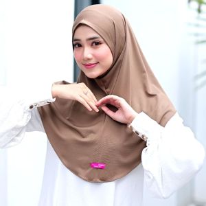 JILBAB INSTAN BERGO JERSEY NON PET UK L Kerudung Bergo malay Jersey premium