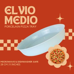 ELVIO MEDIO Pizza Bowl | Deep Pizza Pan | Mangkok Makan Porcelain