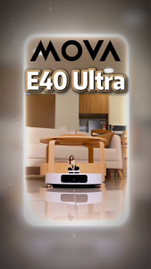 MOVA E40 Ultra Robot Vacuum | 19000Pa | Hot-Air Self Cleaning | Extendable Mop | Anti-Tangle Side Brush | Smart Carpet Mode