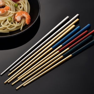 (HÀNG CAO CẤP) ĐŨA INOX 304 mạ vàng cán nhiều màu CAO CẤP SANG TRỌNG - KHÔNG GỈ SÉT - đũa inox không gỉ - đũa ăn cơm gắp thức ăn