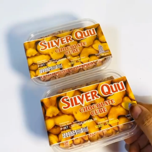 Cokelat Cube SILVERQUU Isi 40 Pcs / Cokelat Kubus / Cokelat 1 Box / Lembut & Manis