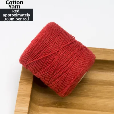 Cotton Polyester Sewing Thread Black White Thick