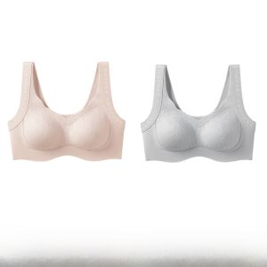 miiow | Wireless Backless Seamless Bra Womens Anti-Sagging Side Breast Collection Full Cup Vest Style Underwear For Younger Females