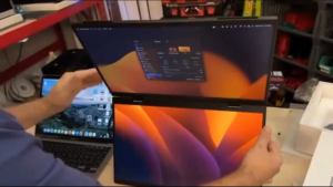 [Easybuy88] OFIYAA M4 15.6 inch Portable Monitor for Laptop With Stand Laptop Screen Extender Foldable Dual Monitor FHD1080p IPS Supported Type-C Laptop Monitor Extender Windows/mac/linux/ps5/Android