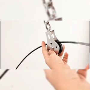 Home Fitness Pulley Cable Machine Integrated Gym Equipment Trainer Resistance Band Kit