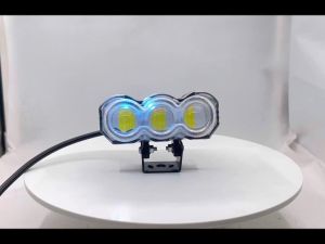 Mini Driving Lights led White+Yellow waterproof light One Pair 3 eyes  Wave Arc Design-Wall-E driving light