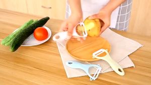 Dao Bào Gọt Rau Củ Quả Lưỡi Sứ Siêu Sắc Bén Cao Cấp - Nạo Bào Vỏ Trái Cây - Dụng Cụ Cắt Gọt Vỏ Đa Năng Tiện Lợi Cho Bếp