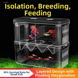 MINGRENBANG | External Fish Hatchery Box Isolation Breeding Tank Non-Acrylic
