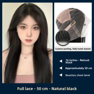 NIANYAO | Natural Black Straight Wig Thin & Invisibly Blended 4Real Human Hair