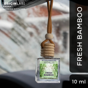 OriginLab FRESH BAMBOO - Aroma Hanging Diffuser - Car Freshener - Odor Eliminator - Car Perfume Diffuser - Room Scents