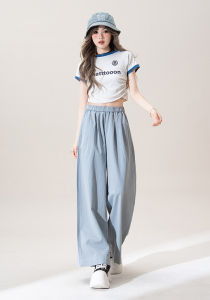 Summer Comfortable Loose Ice Silk Wide-leg Casual Pants