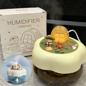 400ML Ultrasonic Camping Humidifier with Night Light USB C Auto-Off Ultra Quiet 2 Modes Portable for Home Office Outdoor Car Use