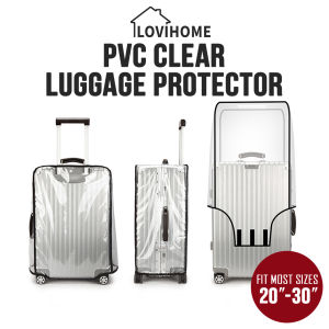 SG PVC CLEAR COVER FOR LUGGAGE PROTECTOR SUITCASE COVER WATERPROOF LUGGAGE TROLLEY BAG COVER TRAVEL ACCESSORIES 20 22 24 26 28 30 INCH SINGAPORE