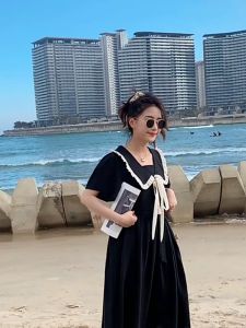 Yoohui QZ153 Dress Cheongsam Kerah Modern A Line Dress Midi ada BIG SIZE Premium Dress Natal Basic Vintage Korean Style Party Dress French Dress Wanita Lengan Pendek Design Dress Pakaian Formal Gaun Resmi Rok Menyala