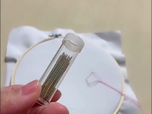 30PCS Large Eyes Cross Stitch DIY Embroidery Hand Needles +Needle Threader Cross Stitch Needle