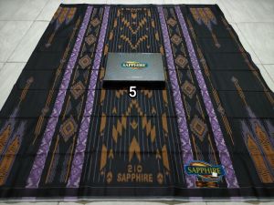 Sarung Sapphire Songket Timbul Kembang