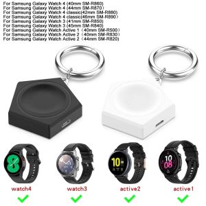 Portable Charger for Samsung Galaxy Watch 8 Classic 7 FE 40mm 44mm 46mm Galaxy Watch Ultra 2025 Magnetic Keychain Wireless Charger USB C & Micro
